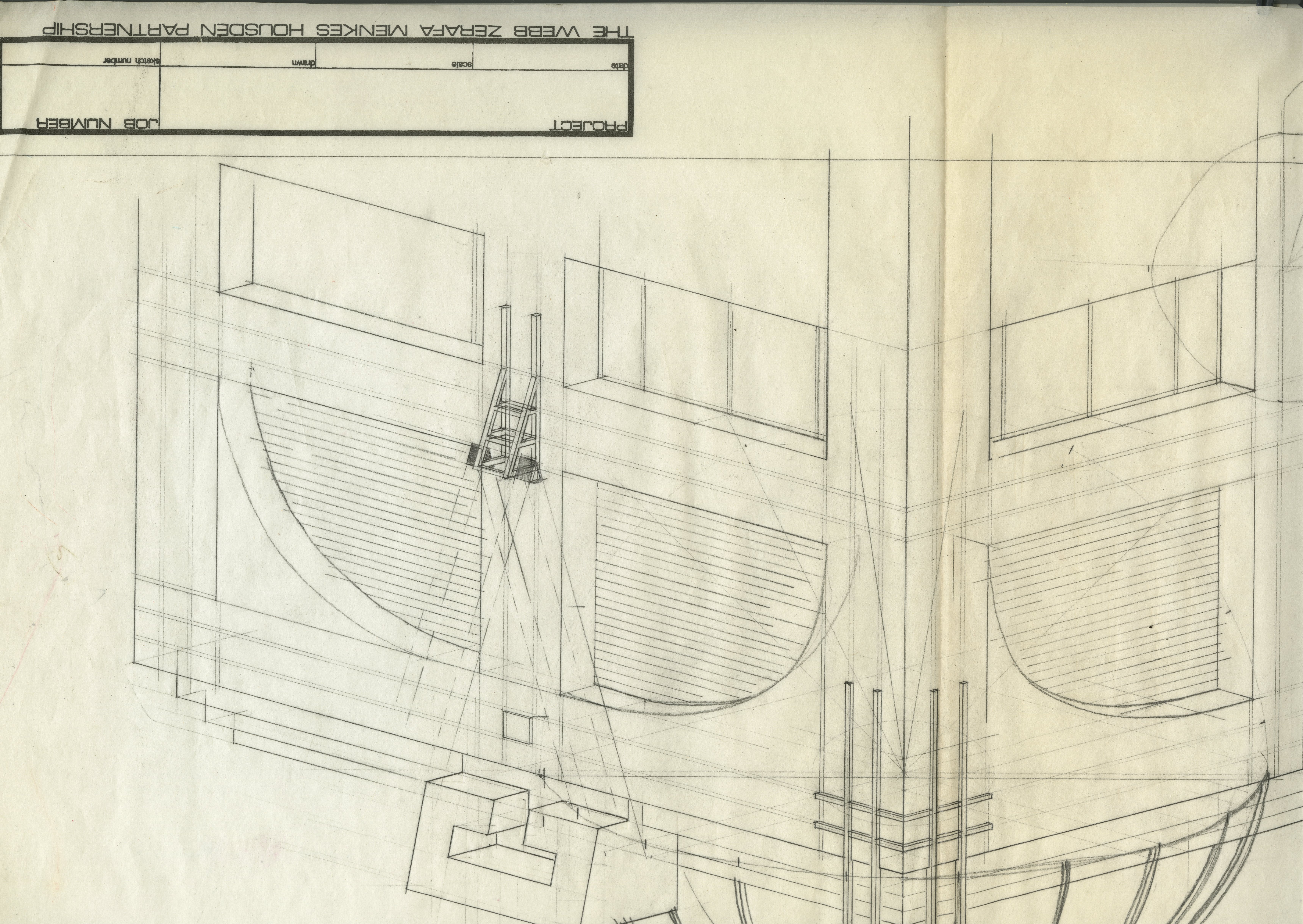Architectural sketch of 55 King Street West.