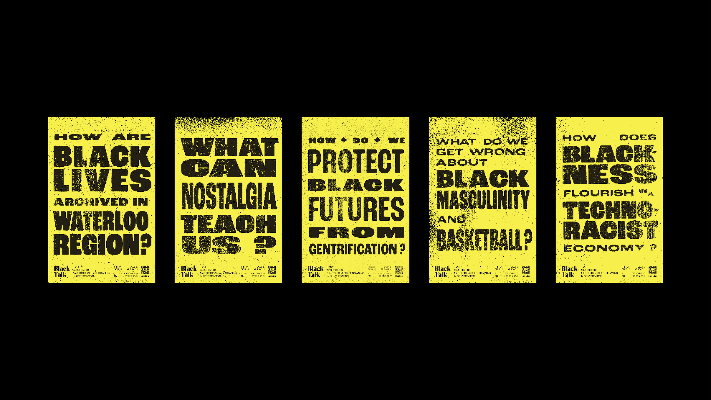 How are Black lives archived in Waterloo Region? What can nostalgia teach us? How do we protect Black futures from genrtification? What do we get wrong about Black masculinity and basketball? How does Blackness flourish in a techno-racist economy?